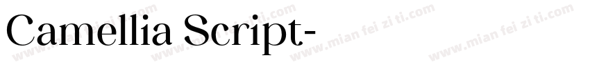 Camellia Script字体转换